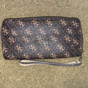 Guess Brown wristlet